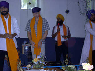 Stefan Almer in Gurdwara Singh Sabha